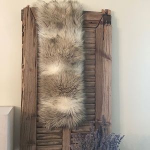 Faux Fur Scarf with snaps